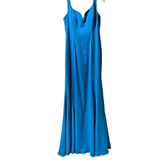 Badgley Mischka Sleeveless Sweetheart Neckline Mermaid Trumpet Maxi Dress Formal - Picture 3 of 14